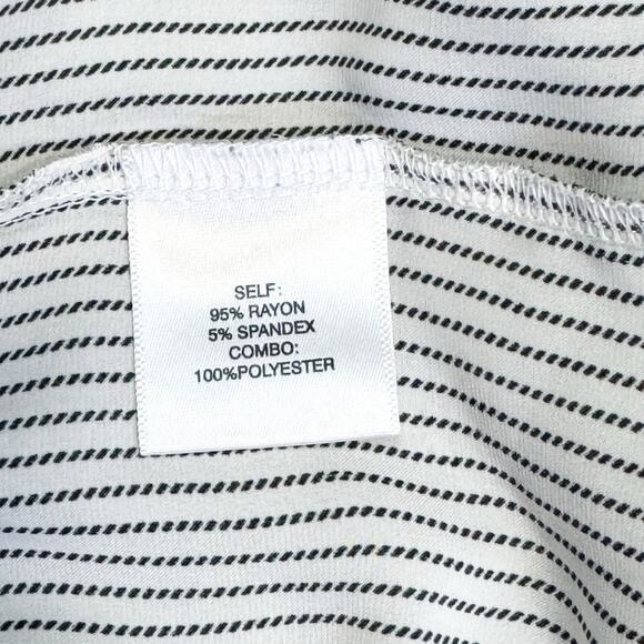 Jane & Delancey 3X Black & White Mixed Media Tunic Top - Picture 9 of 9